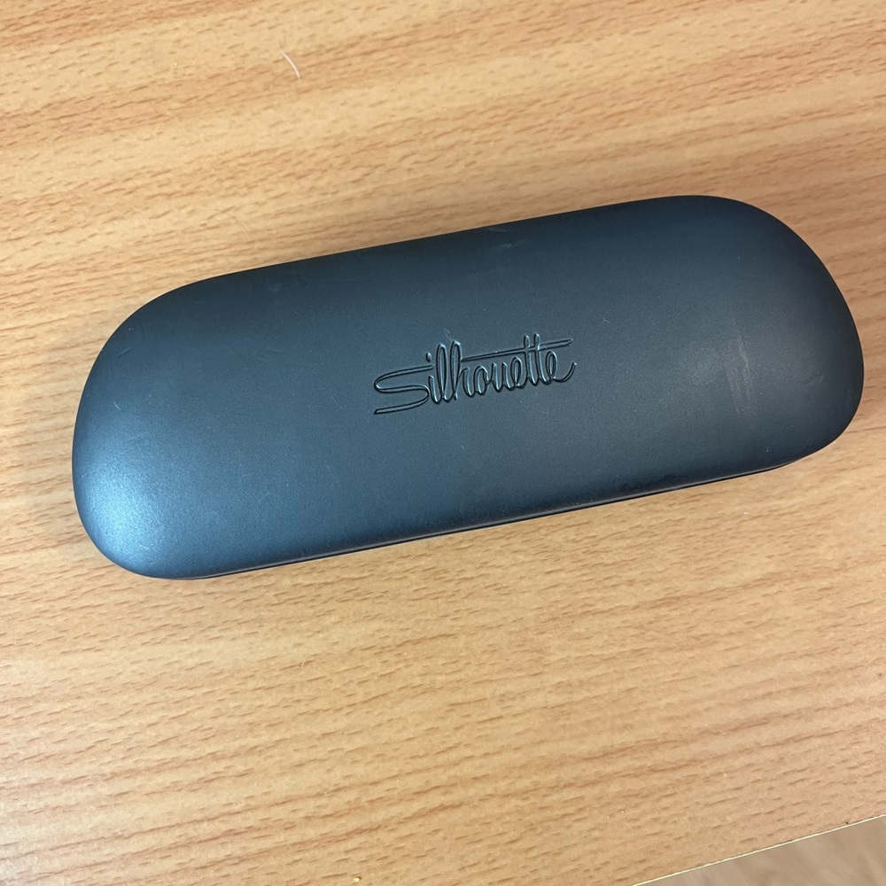 Silhouette Hard Eyeglass Case - Gray